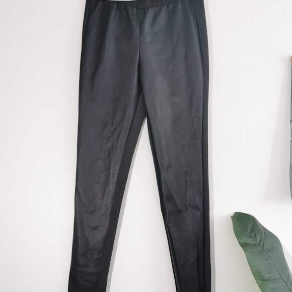 Michael Kors Faux Leather-Front Leggings - Picture 1 of 3